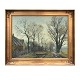 Ole Ring, 
1902-72, oil on 
canvas
View from a 
village
Signed Ole 
Ring
Visible size: 
45x59cm. ...