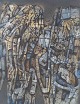Jacques 
Lacomblez (b. 
1934)
“Réservé aux 
Sirènes”.
Oil on canvas.
An expressive 
and complex ...
