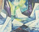 Karl Peter 
Olsvig Andersen 
(1933–2020)
Icebergs.
Motif from 
Greenland. Oil 
on canvas. ...