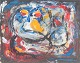 Tom Lindhardt
Composition.
Mixed media on 
paper, 1968.
An expressive 
work by Tom 
Lindhardt, ...