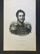 Litografi af 
Em. Bærentzen - 
Portræt af 
Generalmajor og 
...
