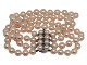 Double row pink 
Akoya pearl 
bracelet with 
14 carat white 
...