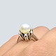 Ole Lynggaard; Ring i 18 kt. hvidguld med  perle og diamanter Ole Lynggaard; Ring i 18 kt. hvidguld med  perle og diamanter