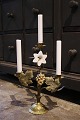Decorative French 19th century church candlestick with space for 3 candles… Decorative French 19th century church candlestick with space for 3 candles…