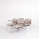 Set of Four 
Conference 
Chairs - 
Rosewood & 
Light Grey ...