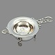 A Danish tea 
strainer of in 
sterling silver