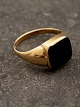 14 carat gold 
ring with onyx