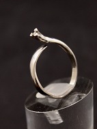 18 carat modern gold ring  with small diamond