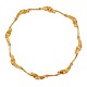 Lapponia 18kt 
gold necklace 
year 1982. L: 
41,5cm. W: 
4-8mm