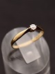 14 carat thin 
solitaire gold 
ring size 52-53 
with diamond 
item no. 624765