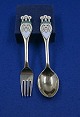 Michelsen set 
Christmas spoon 
and fork 1959 
of Danish ...