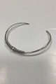 Modern Open Neckring in Sterling Silver