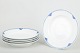 Royal Copenhagen – Princess.5 deep dinner/pasta plates, model 111/571, late 20th century.Set ...