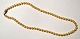 Pearl necklace with gold clasp, 20th century.
