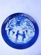 Royal 
Copenhagen 
porcelain. RC. 
Christmas plate 
from 1989.  The 
old skating 
pond. 1. 
Quality ...