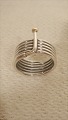 Silver Ring 925 
RAV
 with gold 
knob
 Str. 50
 Contact.
 phone 0045 
86983424
 mobile 0045 
...
