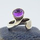 Leif Bodh Have; 
Ring in 
sterling silver 
set with 
amethyst