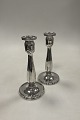 Georg Jensen Sterling Silver Pair of Candlesticks No. 119