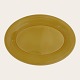 Royal Copenhagen, Aluminia, Ursula, Plate, Yellow #085, 1st sorting, 22cm long, 16cm wide, ...