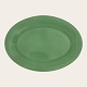 Royal Copenhagen, Aluminia, Plate, Light green #085, 1st sorting, 22cm long, 16cm wide, design ...