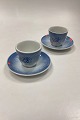 Bing and Grondahl Blue Tone Hotel with Logo Coffee Cup No. 744 - CHIPPEDLogo from Brandrupdam ...