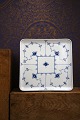 Royal Copenhagen Blue Fluted Plain Square Plate. 20x20cm. Decoration number 720. 2.sort. (6 ...