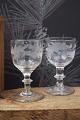 Antique mouth-blown Oak Leaf port wine glass from ...