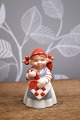 Royal Copenhagen Pixie in porcelain, no.761. Girl with Christmas heart. Height: 6.5cm. Is in ...