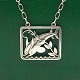 Georg Jensen silver jewellery.Georg Jensen; A necklace made of sterling silver, dessin no. ...
