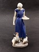 Bing and Grondahl Figure - Girl feeding chickens No. 2220