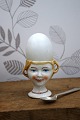 Old egg cup from the 1930s in porcelain with a painted ...