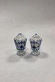 Royal Copenhagen Blue Fluted Plain Salt and Pepper ...