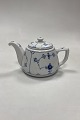 Royal Copenhagen Blue Fluted Plain Hotel Tea Pot No. 2220