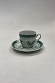 Royal Copenhagen Green Tranquebar Coffee Cup and Saucer ...