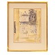 Preben Hornung, 1919-89, mixed media. signedVisible size: 40x31cm. With frame: 57x45,5cm
