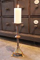 Old French church candlestick for a block candle in ...