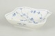 Royal Copenhagen, Blue Fluted Plain square dish.Square porcelain dish decorated in underglaze ...