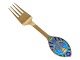 Anton Michelsen guilded sterling silver, Christmas fork from 1984.Designed by Dronning ...