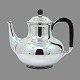 A. F. Rasmussen; Teapot of sterling silver, handle and knob of ebony. Design no. 156. H. 17.5 ...