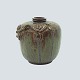Arne Bang; Stoneware vase with green and brown glaze