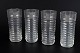 Nanny Still for Riihimäen Lasi, set of four drinking glasses.Clear glass from the Perpetum ...