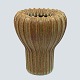Arne Bang; Ribbed stoneware vase, no. 139. Decorated with green-blue and brown glaze.  Arne ...