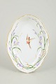 Royal Copenhagen, oval dish with bird motif.