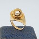 Ibsen & Weeke; Ring in 14k gold set with a pearl