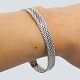 Bracelet in 14k white gold.Clasp with safety catch.L. 19 cm. W. 0,7 cm.Stamped ...
