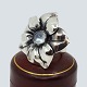 Regitze Overgaard for Georg Jensen; Flowerring in silver ...