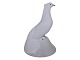 Rare and large Royal Copenhagen figurine, white pidgeon. Originally a small platter has been ...