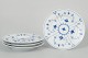 Royal Copenhagen Blue Fluted Plain, set of four salad ...
