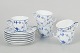 Royal Copenhagen Blue Fluted Plain, set of six coffee ...