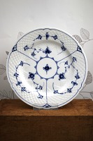 item no: B&G# Blåmalet middag 24,5cm.